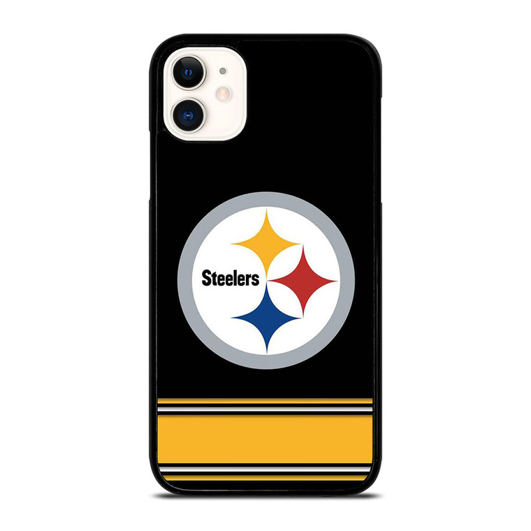PITTSBURGH STEELERS LOGO STRIPE iPhone 11 Case