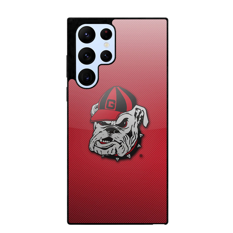UNIVERSITY OF GEORGIA BULLDOGS UGA RED HAT Samsung Galaxy S22 Ultra Case Samsung