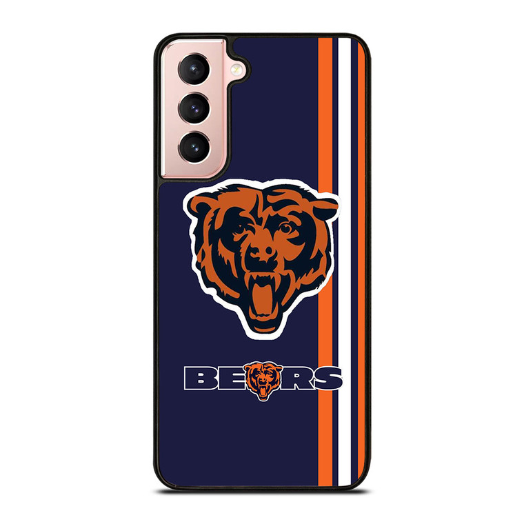 CHICAGO BEARS STRIPS ICON Samsung Galaxy S21 Case