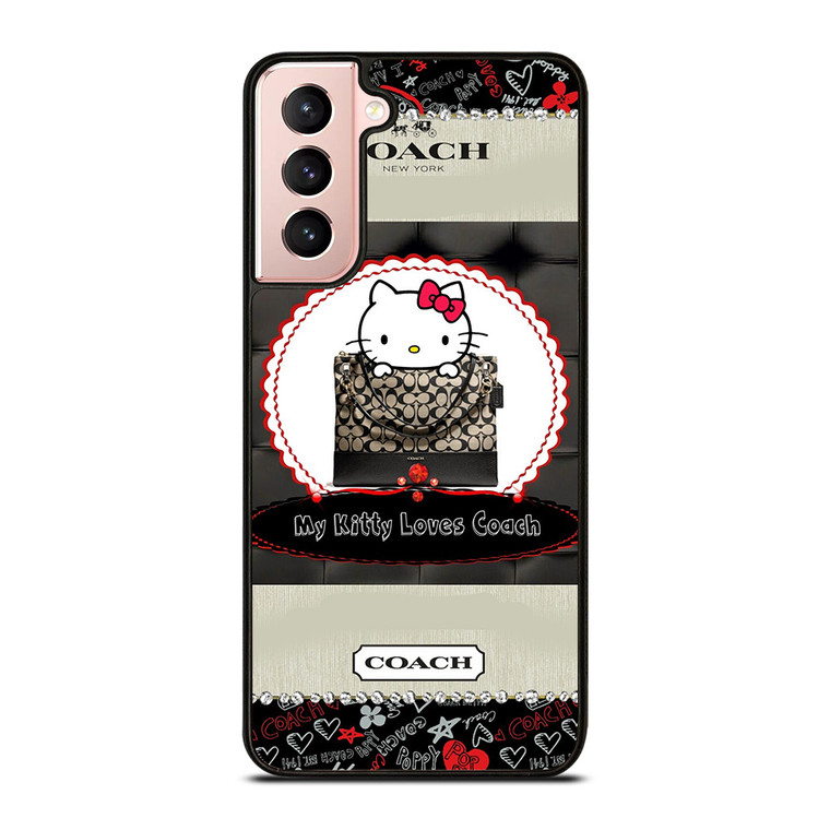 COACH NEW YORK HELLO KITTY BLACK Samsung Galaxy S21 Case