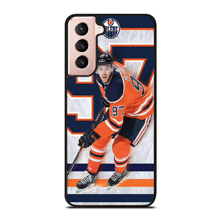 CONNOR MCDAVID EDMONTON OILER HOCKEY Samsung Galaxy S21 Case