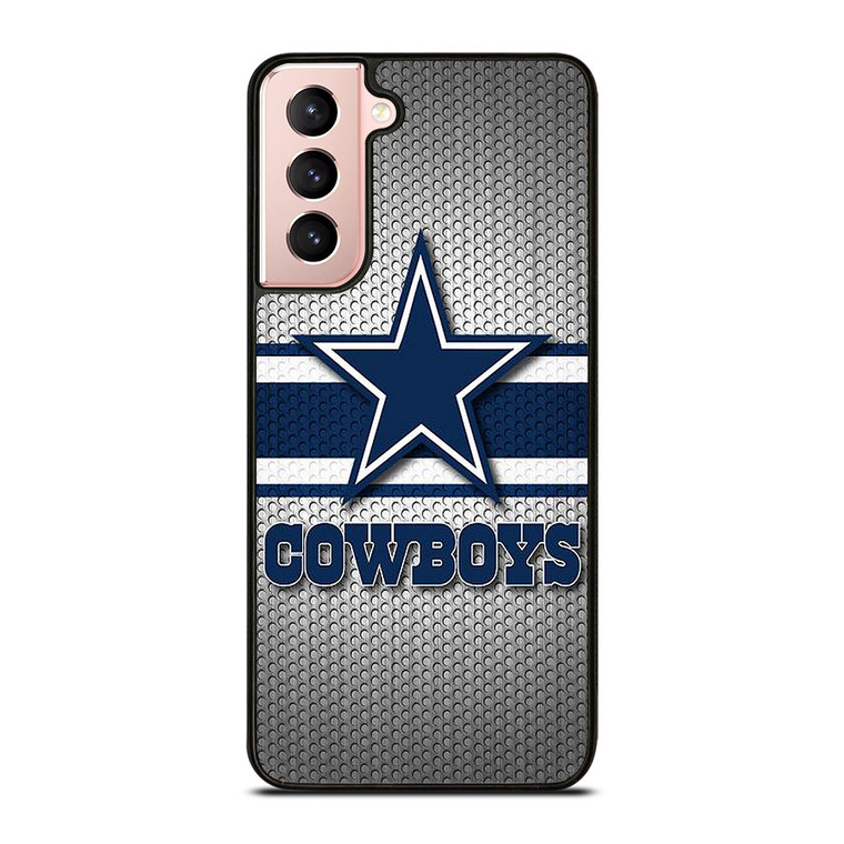 DALLAS COWBOYS NFL LOGO SILVER CARBON Samsung Galaxy S21 Case