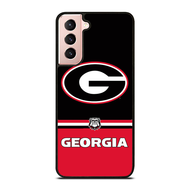 GEORGIA BULDOGS STRIPS Samsung Galaxy S21 Case