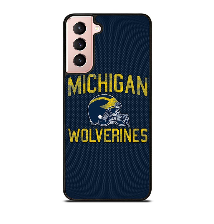 MICHIGAN WOLVERINES FOOTBALL HELMET Samsung Galaxy S21 Case