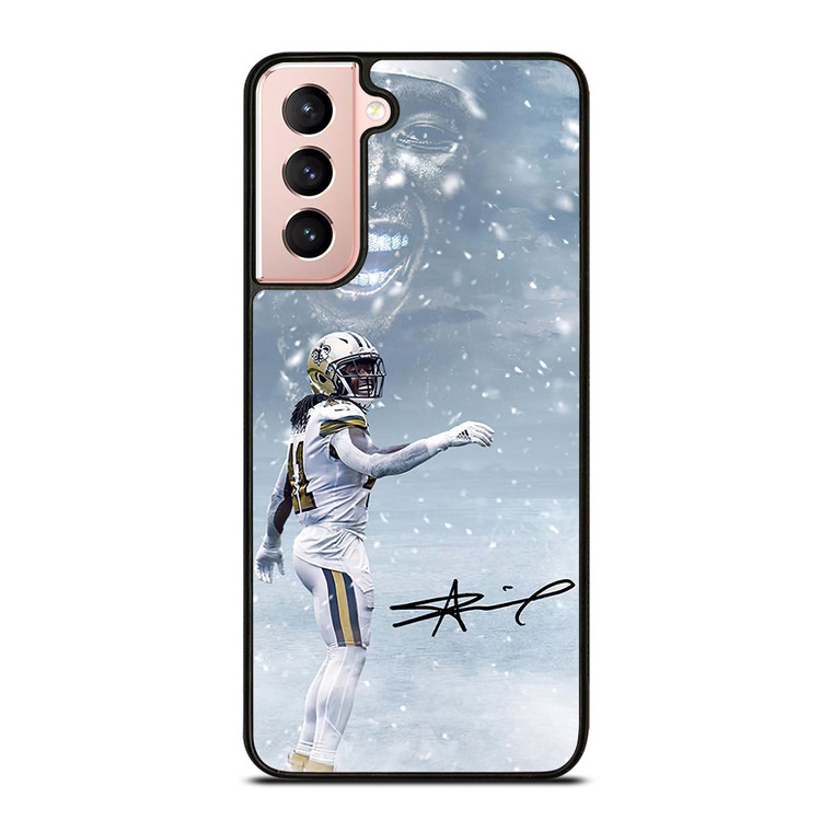 NEW ORLEANS SAINTS ALVIN KAMARA SNOW Samsung Galaxy S21 Case