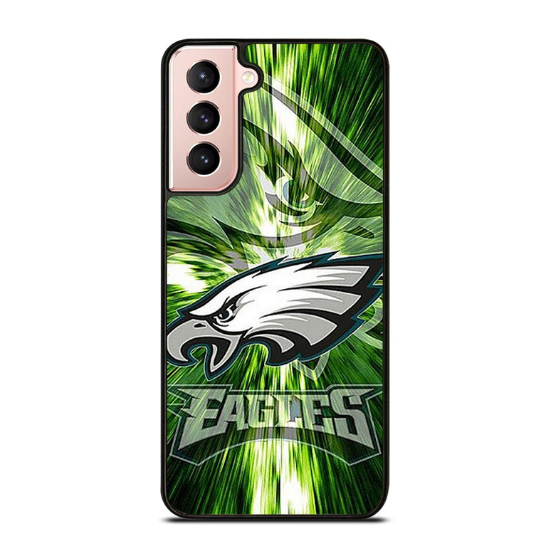 PHILADELPHIA EAGLES LOGO GREEN Samsung Galaxy S21 Case PHILADELPHIA EAGLES LOGO GREEN Samsung Galaxy S21 Case