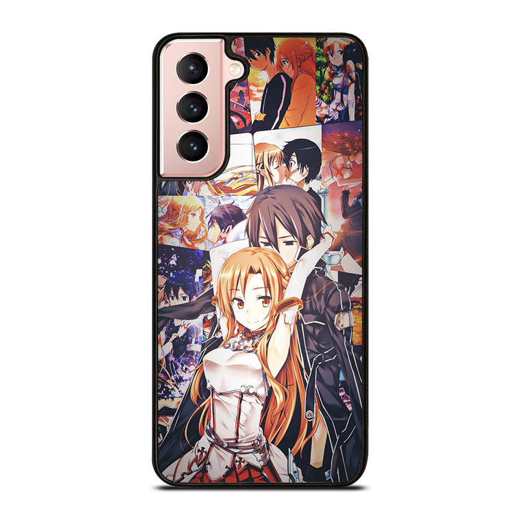 SWORD ART ONLINE KIRITO AND ASUNA LOVE Samsung Galaxy S21 Case