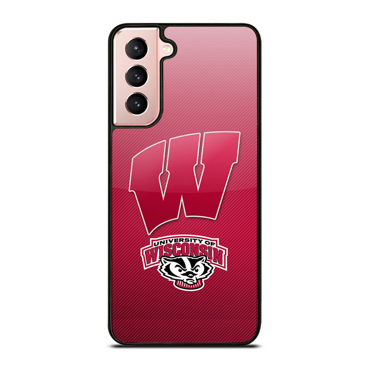 WISCONSIN BADGER LOGO UNIVERSITY FOOTBALL TEAM Samsung Galaxy S21 Case