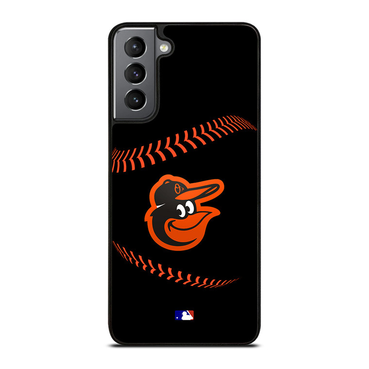 BALTIMORE ORIOLES BASEBALL BLACK Samsung Galaxy S21 Plus Case