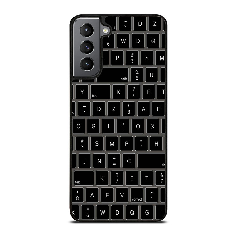BLACK KEYBOARD PATTERN Samsung Galaxy S21 Plus Case