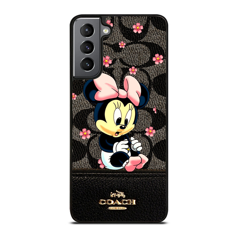 COACH NEW YORK LOGO BABY MINNIE MOUSE Samsung Galaxy S21 Plus Case