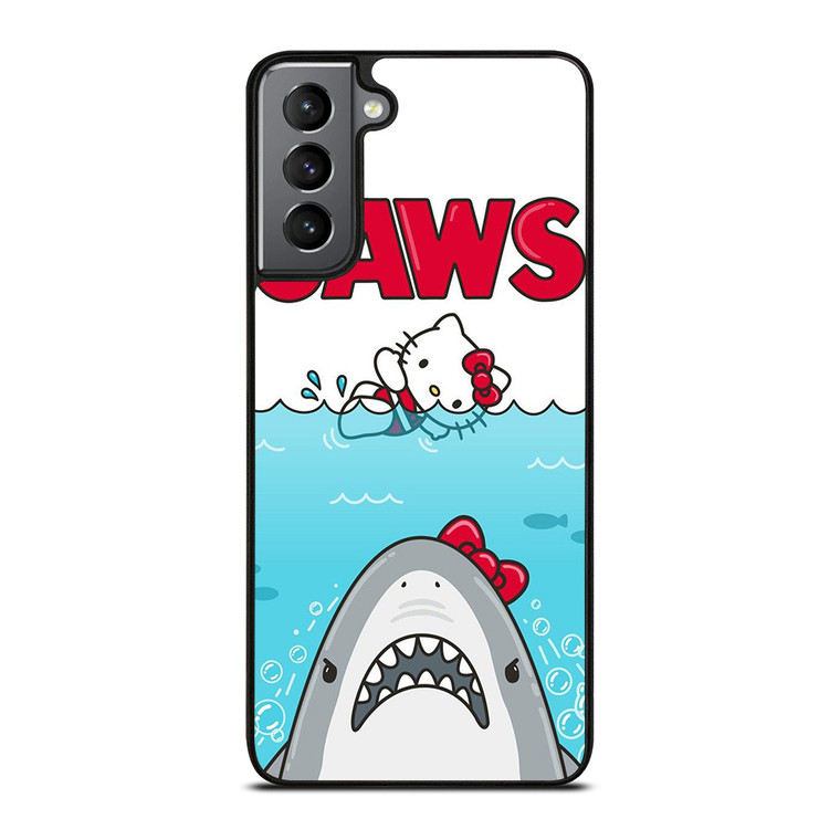 JAWS SHARK HELLO KITTY Samsung Galaxy S21 Plus Case
