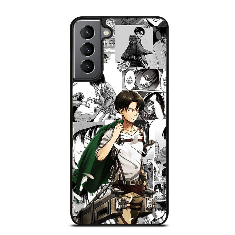 LEVI ACKERMAN CARTOON MANGA ATTACK ON TITAN Samsung Galaxy S21 Plus Case