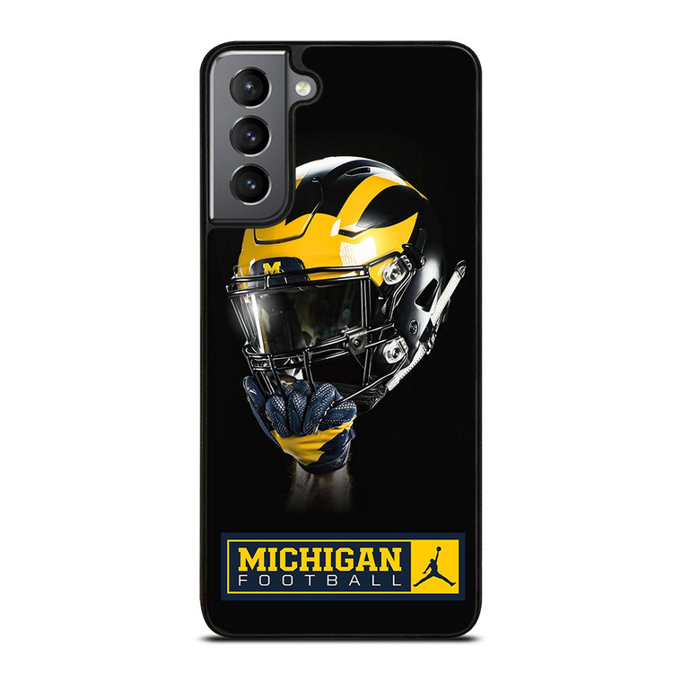 MICHIGAN WOLVERINES FOOTBALL HELMET Samsung Galaxy S21 Plus Case
