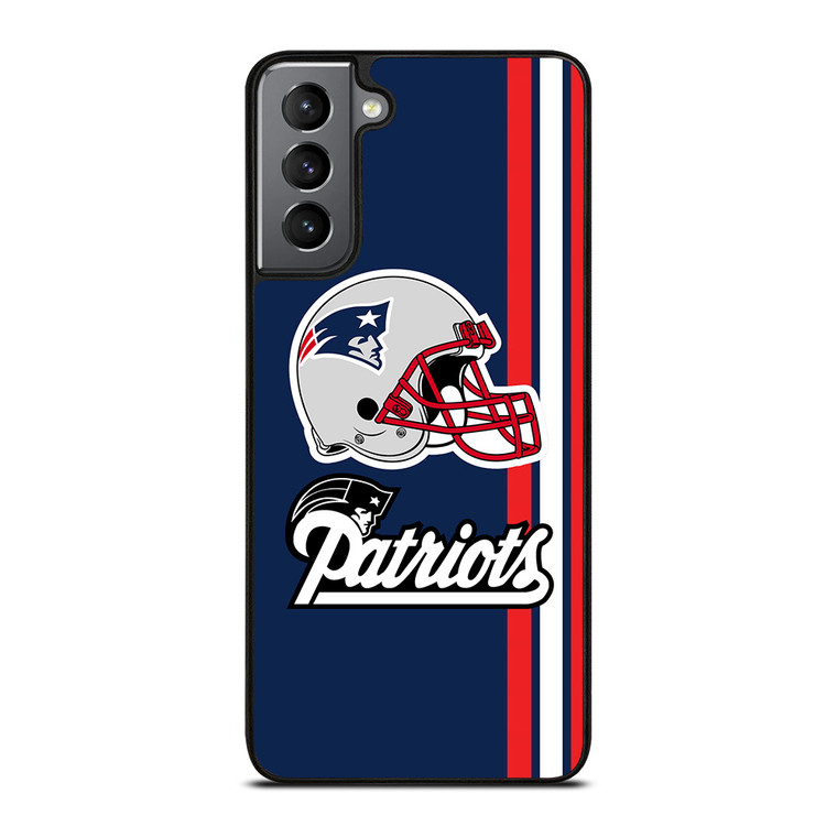 NEW ENGLAND PATRIOTS STRIPS HELMET Samsung Galaxy S21 Plus Case