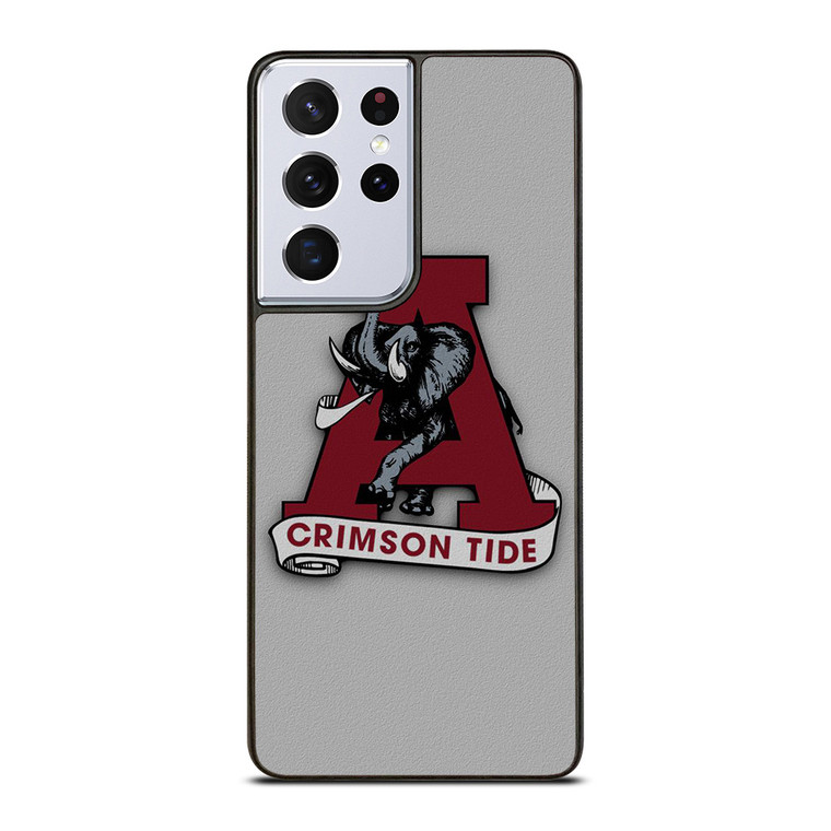 ALABAMA CRIMSON TIDE LOGO INITIAL Samsung Galaxy S21 Ultra Case