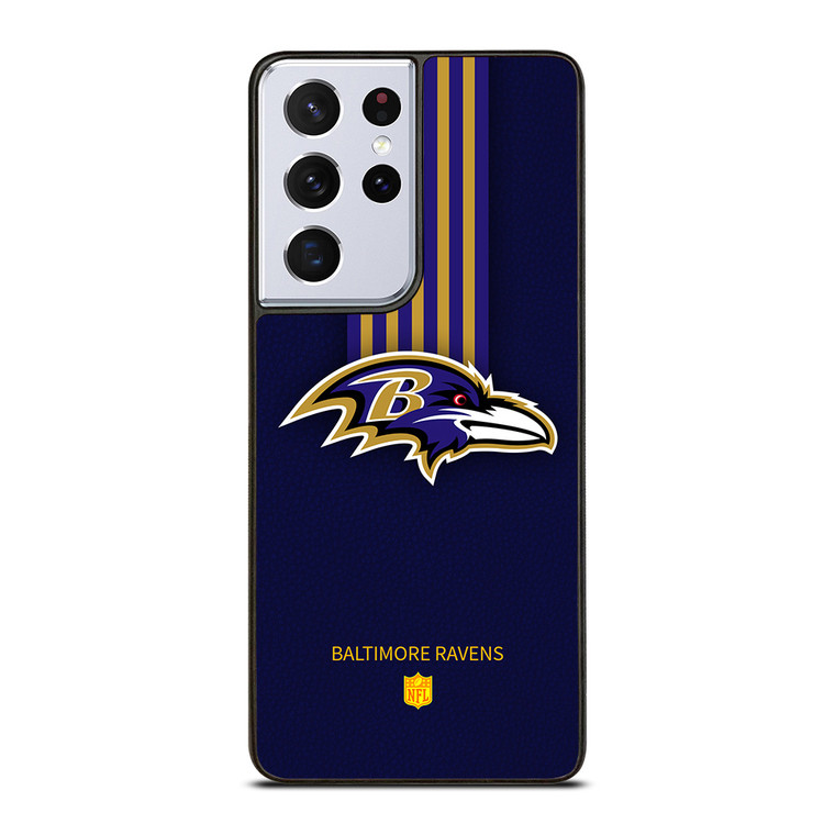 BALTIMORE RAVENS STRIP Samsung Galaxy S21 Ultra Case