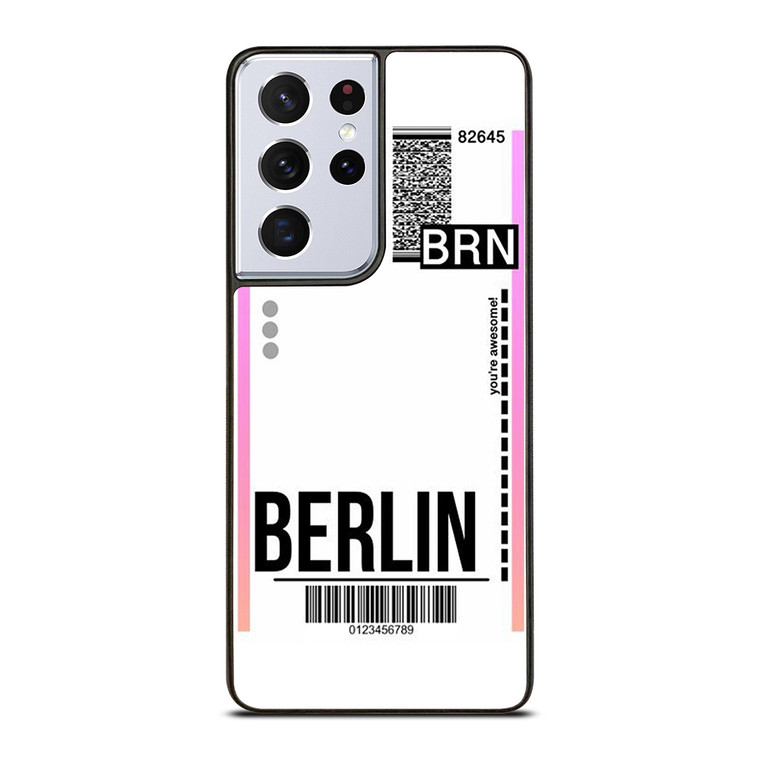 BERLIN BOARDING PASS Samsung Galaxy S21 Ultra Case