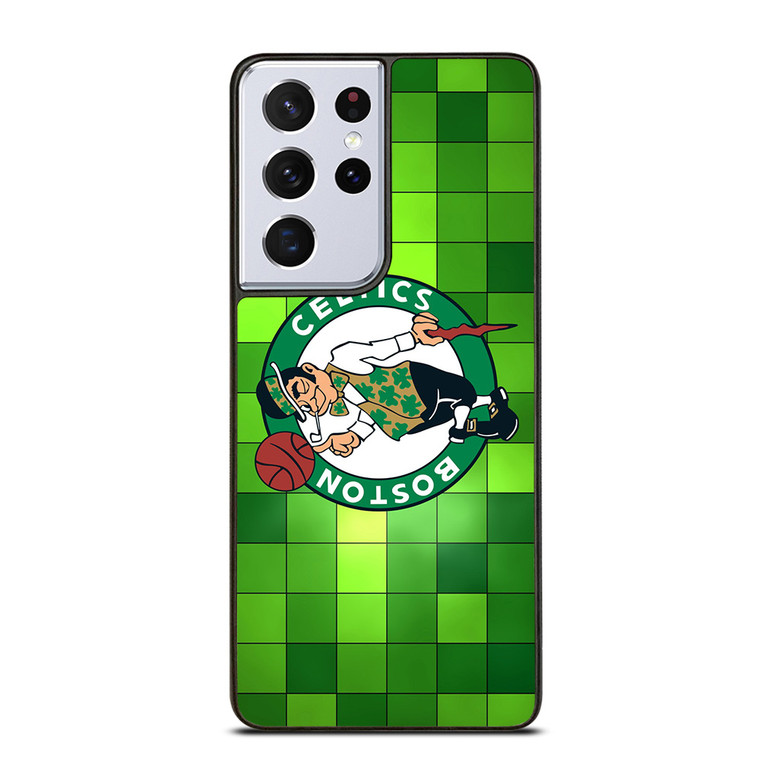 BOSTON CELTICS BASKETBALL SQUARE LOGO Samsung Galaxy S21 Ultra Case BOSTON CELTICS BASKETBALL SQUARE LOGO Samsung Galaxy S21 Ultra Case