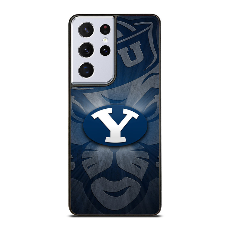 BYU COUGARS BRIGHAM YOUNG UNIVERSITY LOGO Samsung Galaxy S21 Ultra Case