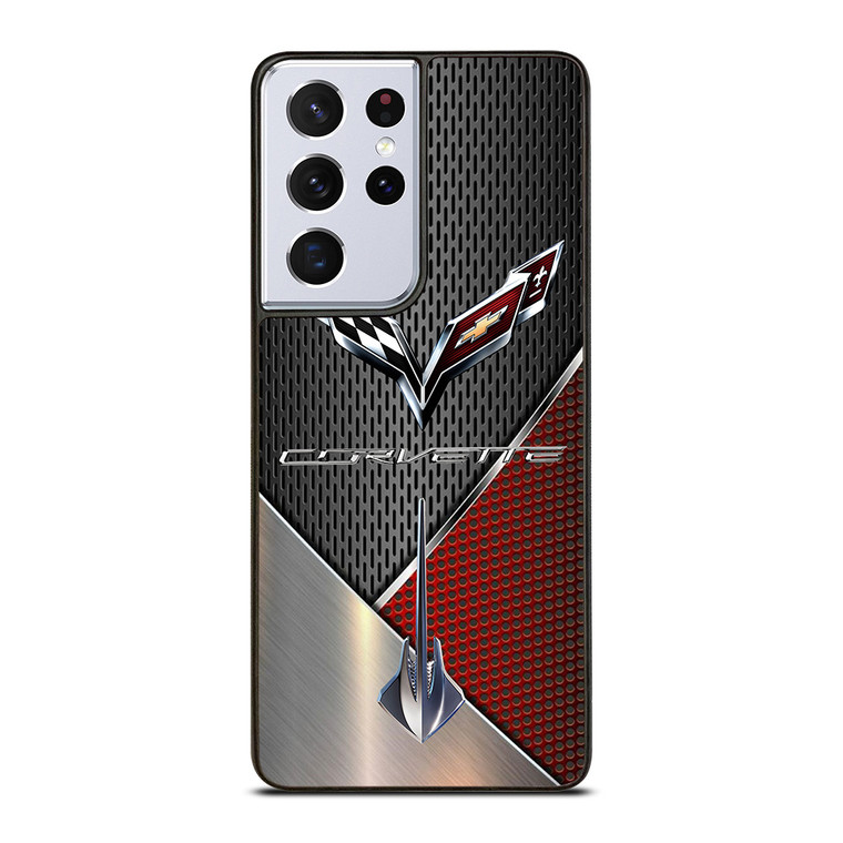 CORVETTE STINGRAY RED C7 Samsung Galaxy S21 Ultra Case