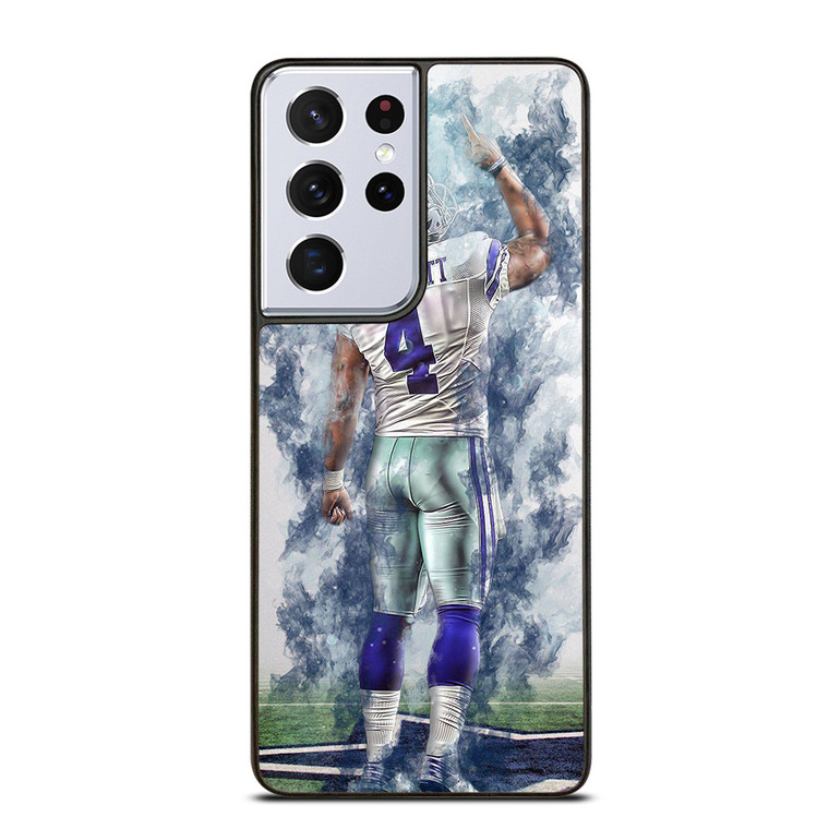DAK PRESCOTT SMOKE COWBOYS DALLAS COWBOYS FOOTBALL Samsung Galaxy S21 Ultra Case