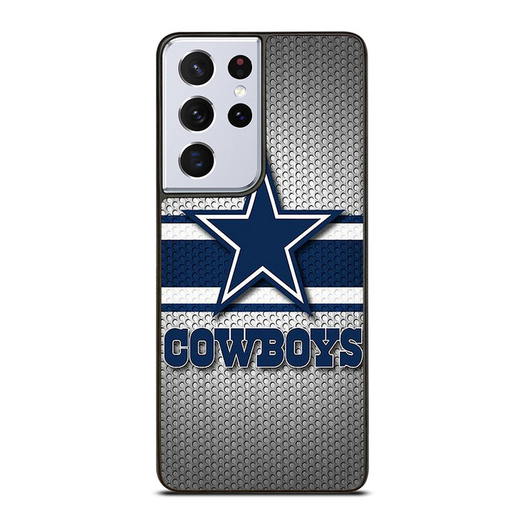 DALLAS COWBOYS NFL LOGO SILVER CARBON Samsung Galaxy S21 Ultra Case