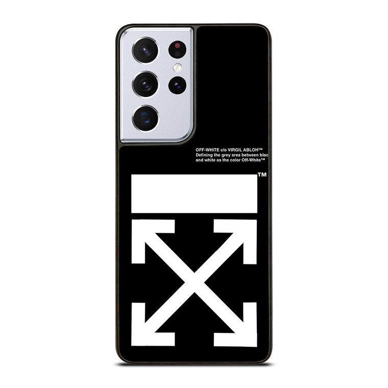 OFF WHITE BLACK WHITE Samsung Galaxy S21 Ultra Case OFF WHITE BLACK WHITE Samsung Galaxy S21 Ultra Case