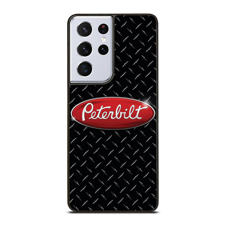 PETERBILT TRUCK PLATE BLACK Samsung Galaxy S21 Ultra Case PETERBILT TRUCK PLATE BLACK Samsung Galaxy S21 Ultra Case