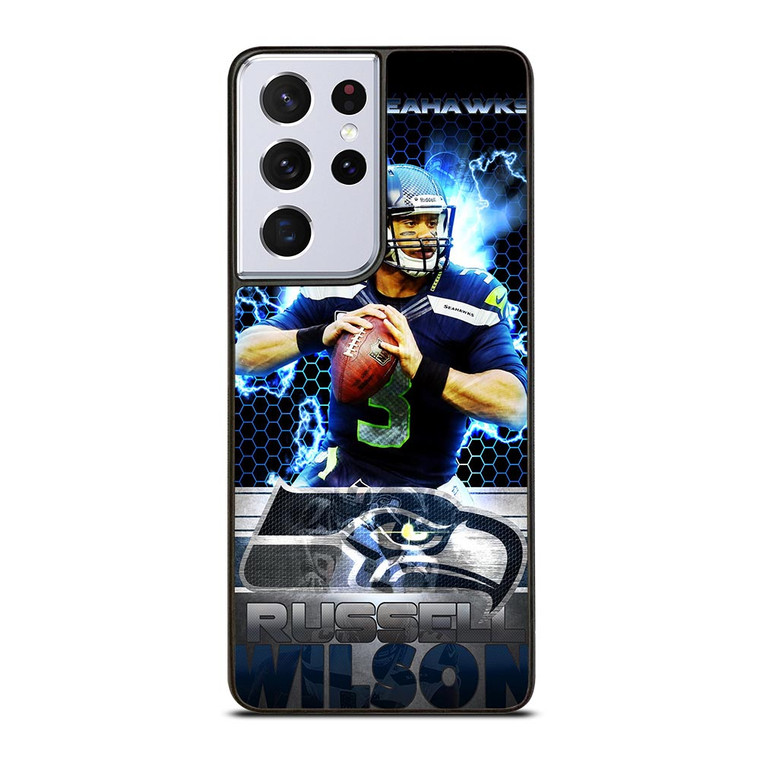 RUSSELL WILSON SEATTLE SEAHAWKS NFL Samsung Galaxy S21 Ultra Case