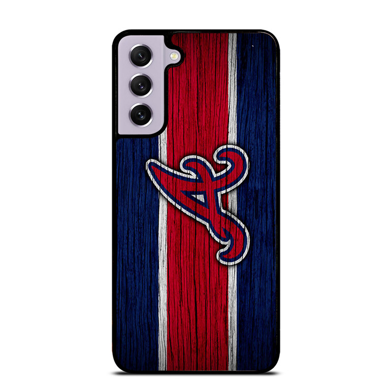 ATLANTA BRAVES MLB LOGO STRIPS Samsung Galaxy S21 FE Case