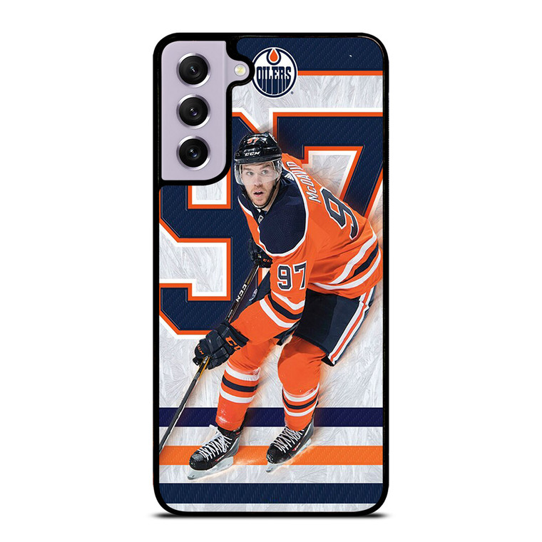 CONNOR MCDAVID EDMONTON OILER HOCKEY Samsung Galaxy S21 FE Case