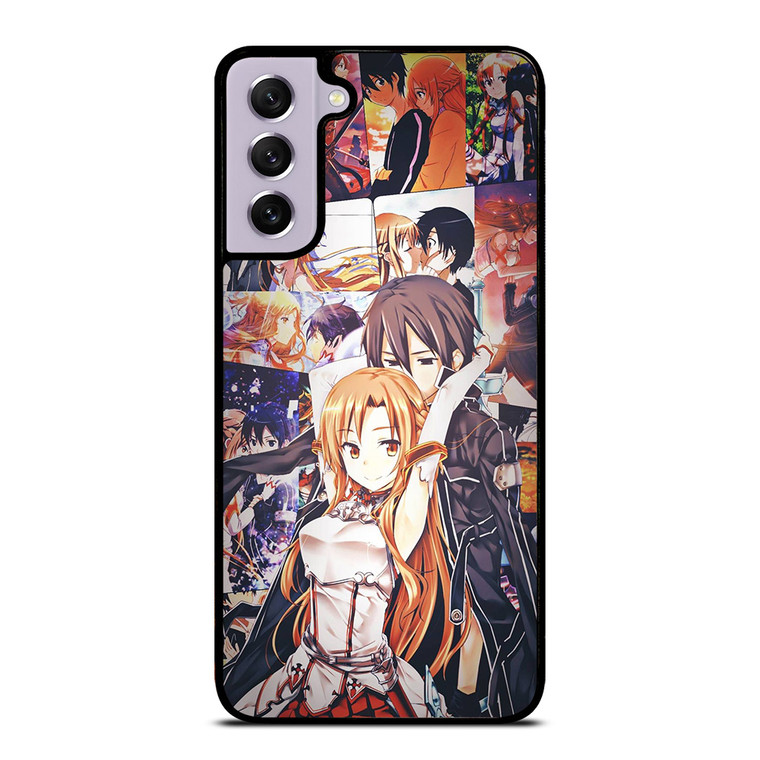 SWORD ART ONLINE KIRITO AND ASUNA LOVE Samsung Galaxy S21 FE Case