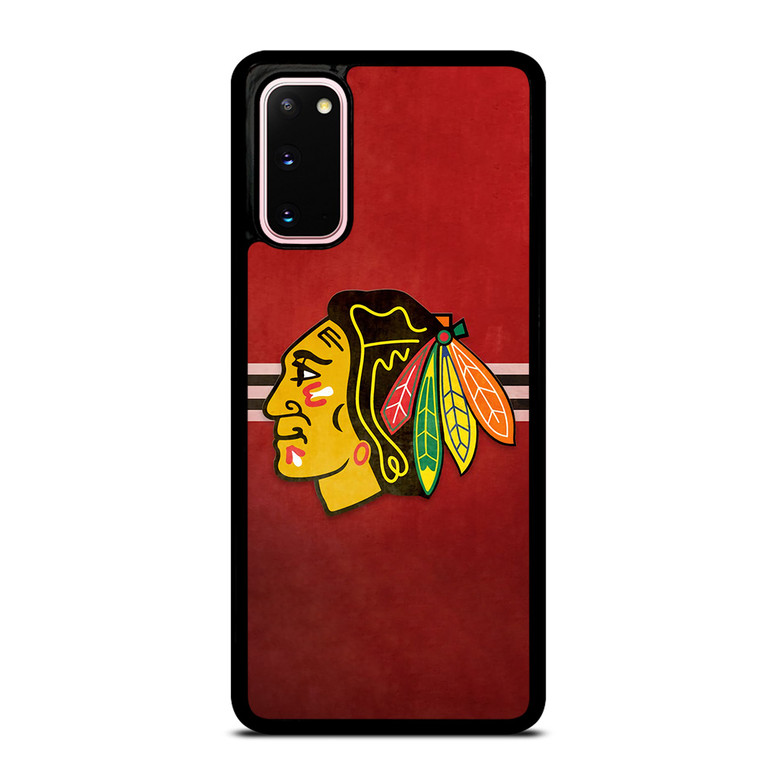CHICAGO BLACK HAWKS RED LOGO Samsung Galaxy S20 Case