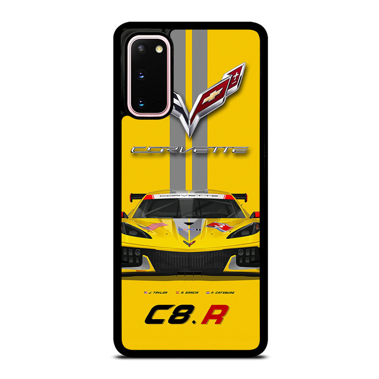 CORVETTE C8 R YELLOW Samsung Galaxy S20 Case
