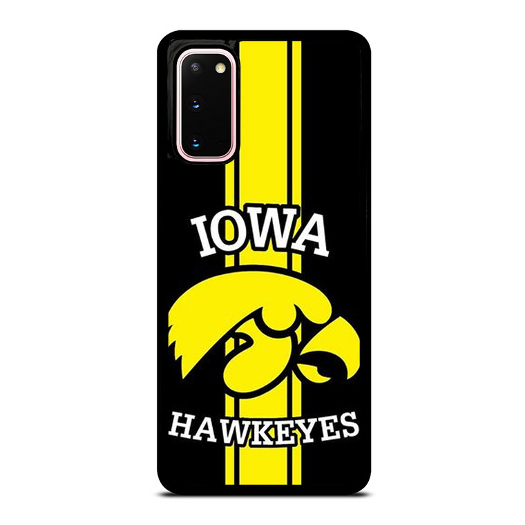 IOWA HAWKEYES STRIPS LOGO FOOTBALL TEAM Samsung Galaxy S20 Case