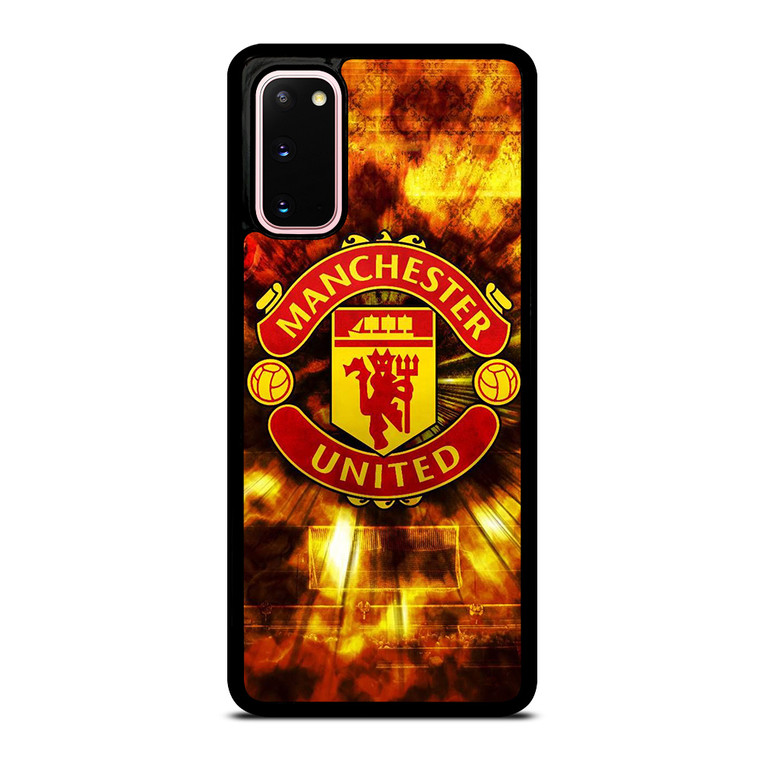 MANCHESTER UNITED FOOTBALL CLUB ON FIRE Samsung Galaxy S20 Case