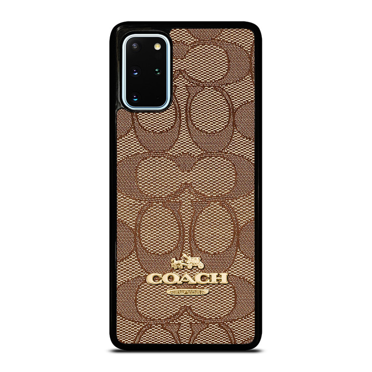 COACH NEW YORK PATTERN BROWN Samsung Galaxy S20 Plus Case