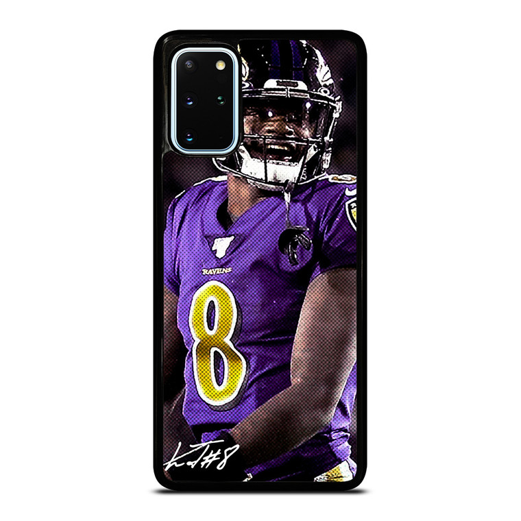 LAMAR JACKSON BALTIMORE RAVENS SIGNATURE Samsung Galaxy S20 Plus Case