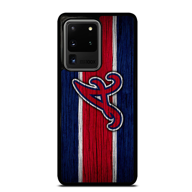 ATLANTA BRAVES MLB LOGO STRIPS Samsung Galaxy S20 Ultra  Case