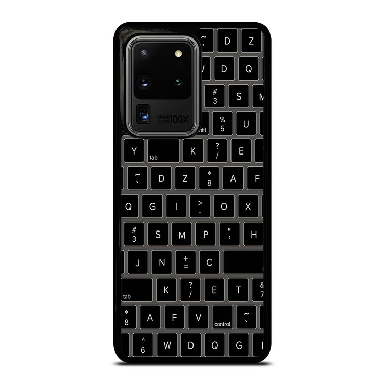BLACK KEYBOARD PATTERN Samsung Galaxy S20 Ultra  Case