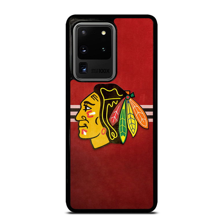 CHICAGO BLACK HAWKS RED LOGO Samsung Galaxy S20 Ultra  Case