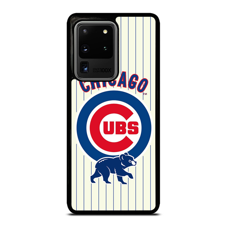 CHICAGO CUBS BASEBALL STRIPES LOGO Samsung Galaxy S20 Ultra  Case