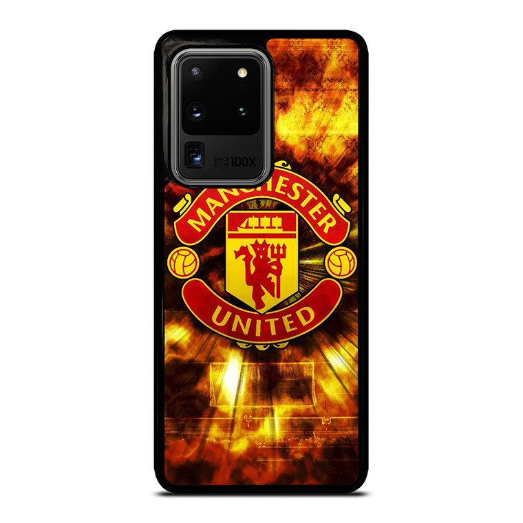 MANCHESTER UNITED FOOTBALL CLUB ON FIRE Samsung Galaxy S20 Ultra  Case