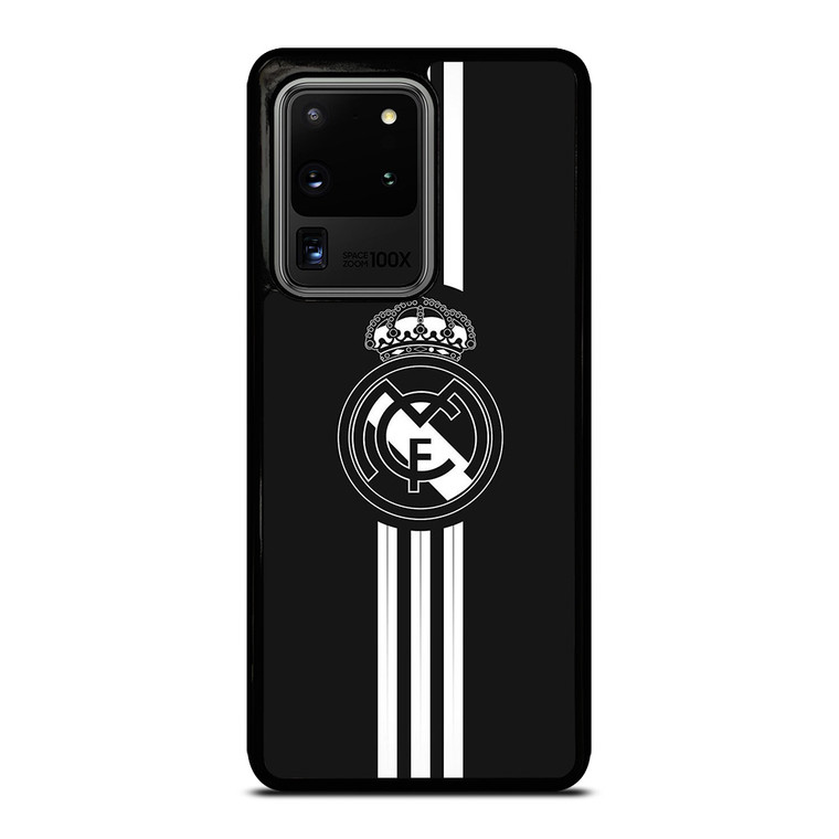 REAL MADRID FC LOGO BLACK WHITE Samsung Galaxy S20 Ultra  Case
