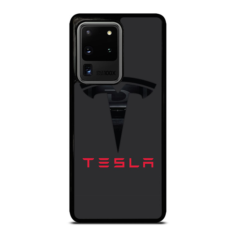 TESLA MOTORS BLACK ICON Samsung Galaxy S20 Ultra  Case