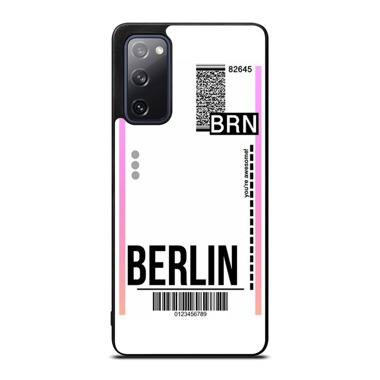 BERLIN BOARDING PASS Samsung Galaxy S20 FE Case