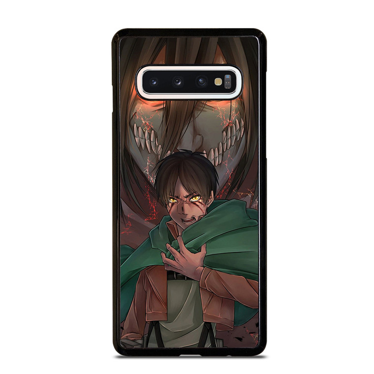 ATTACK ON TITAN EREN YEAGER ANIME MANGA Samsung Galaxy S10 Case
