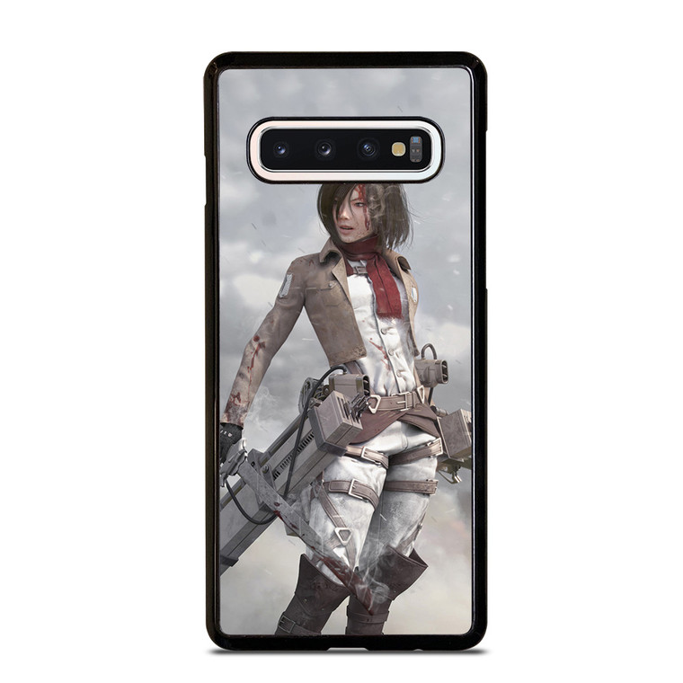 ATTACK ON TITAN MIKASA ACKERMAN SNOW Samsung Galaxy S10 Case