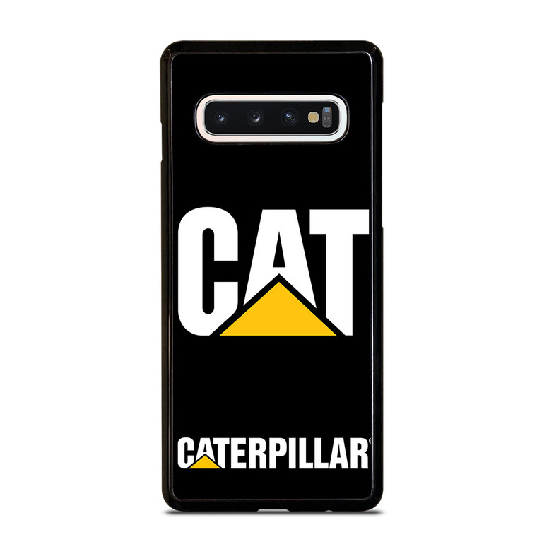 CAT CATERPILLAR BLACK LOGO Samsung Galaxy S10 Case